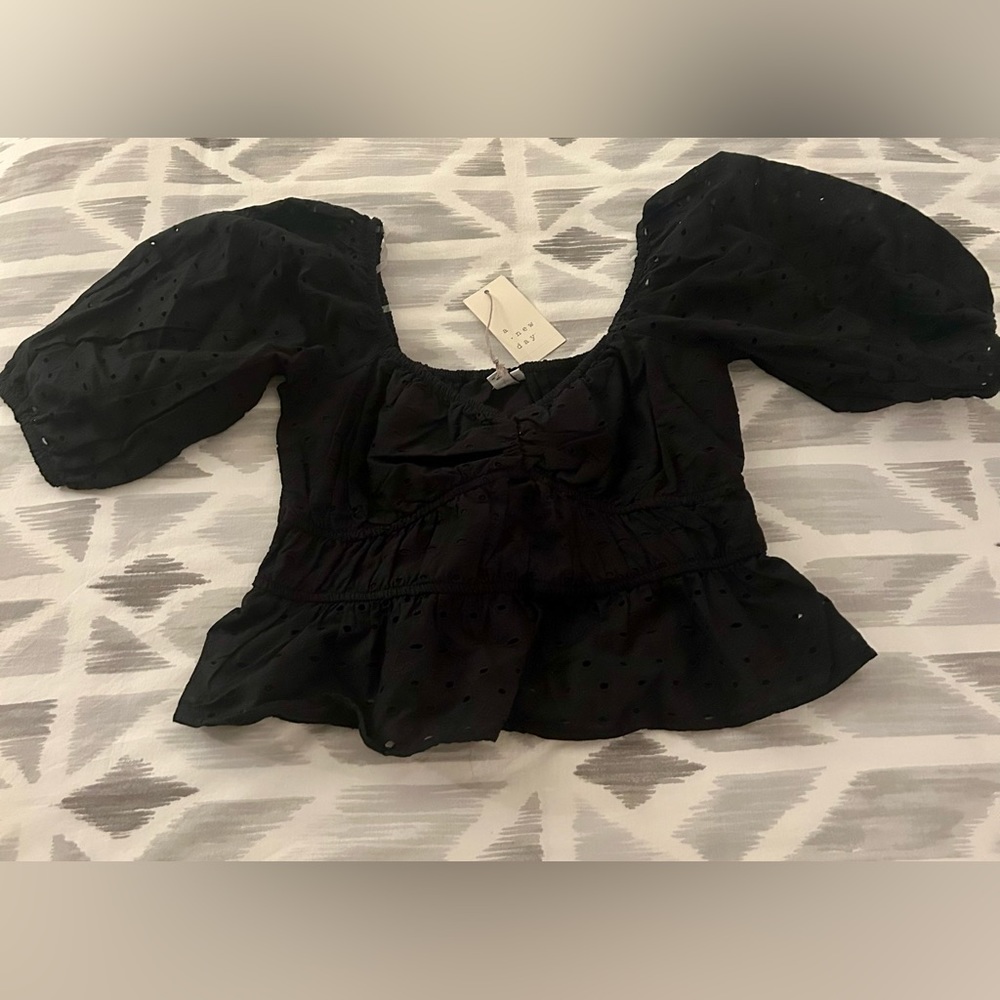 Black A New Day Top | Perfect for Going Out